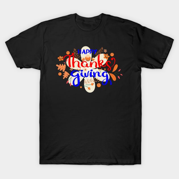 happy thanksgiving T-Shirt by baha2010